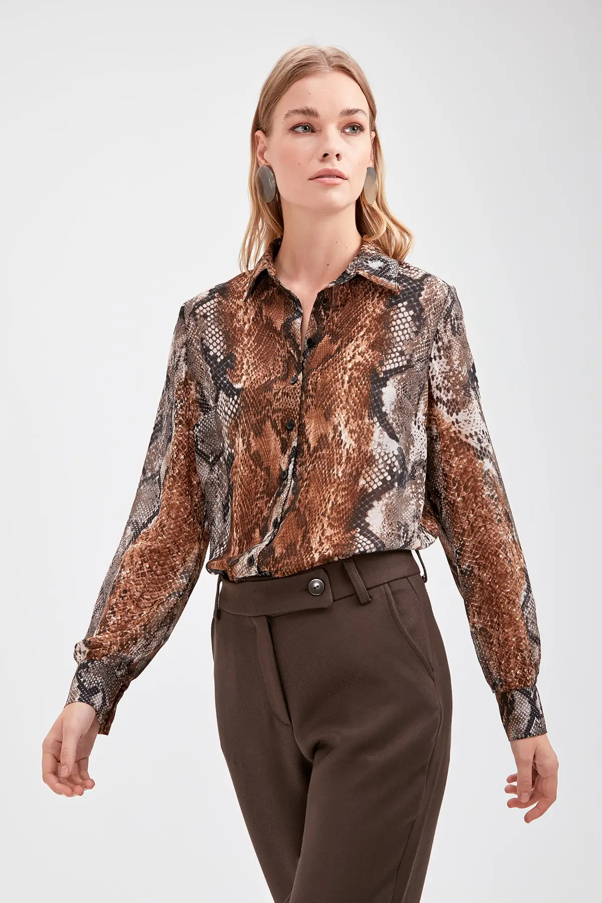 Trendyol рубашка с рисунком TWOAW20GO0430