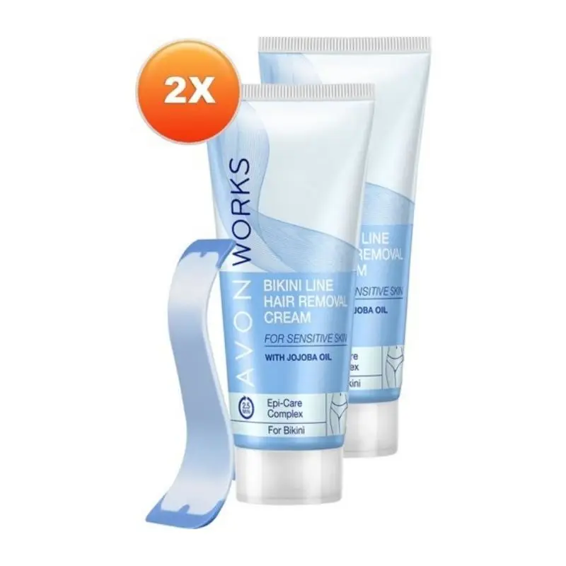 Крем для удаления волос на линии бикини депиляционный крем Avon 75 мл X2 шт|Крем