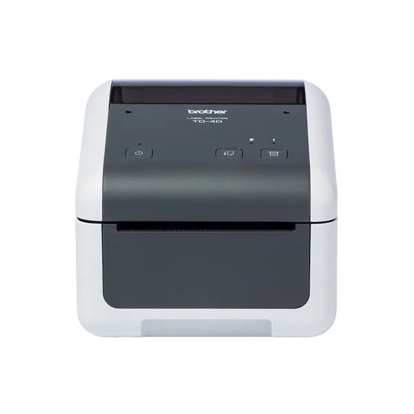 Термопринтер Brother TD4420DN 203 точек/дюйм LAN USB 2 0 серый белый | Компьютеры и офис