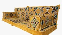 Arabic Sofa Floor Seating Set, Traditional Design Arabic Lounge Set,Pallet Cushion sofa, Arabic Majlis, Ottoman Couch and Rug