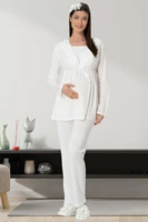 postpartum pajamas set with breastfeeding feature cotton women postpartum pajamas set maternity clothing womens clothing