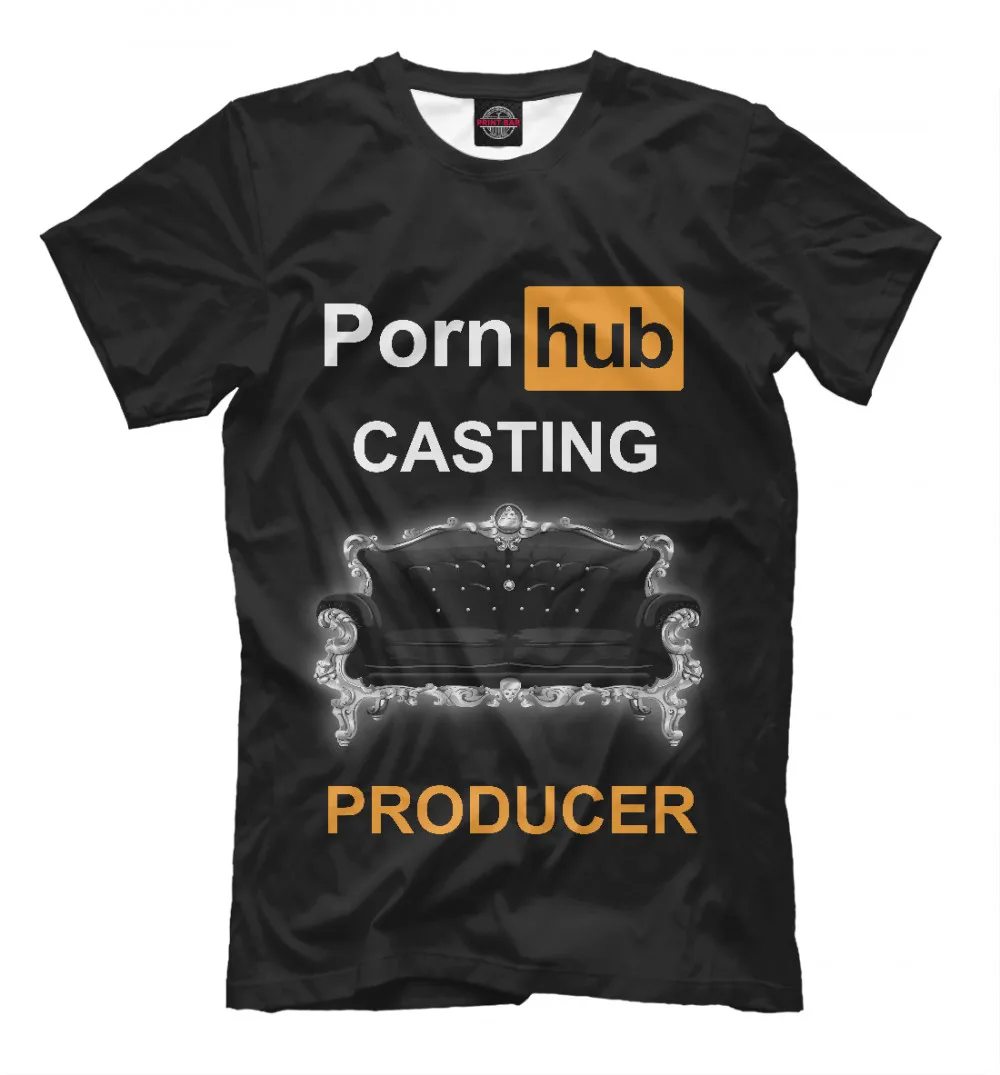 Мужская футболка Кастинг продюсер Pornhub|Мужские футболки| |