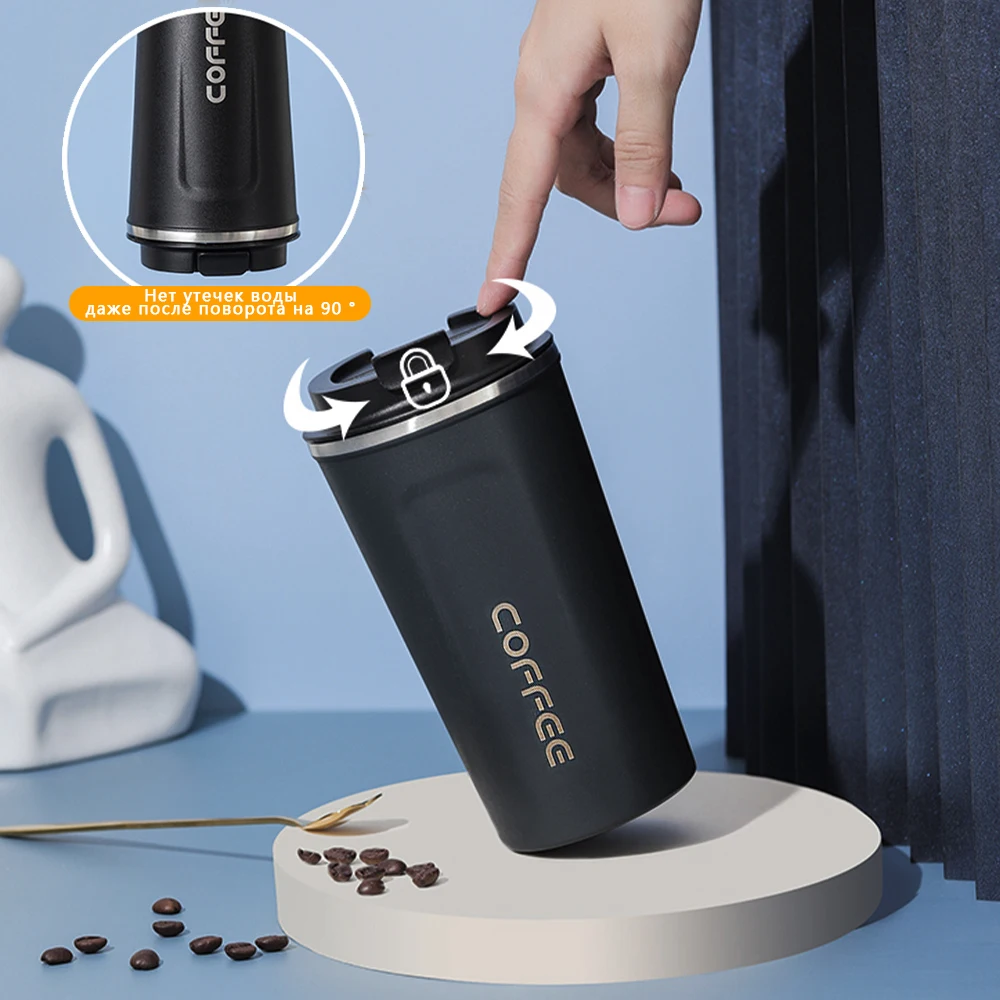 MOBUTA Stainless Steel Thermo Cup Travel Coffee Mug with Lid Car Water Bottle Vacuum Flasks Thermocup for Gift | Дом и сад