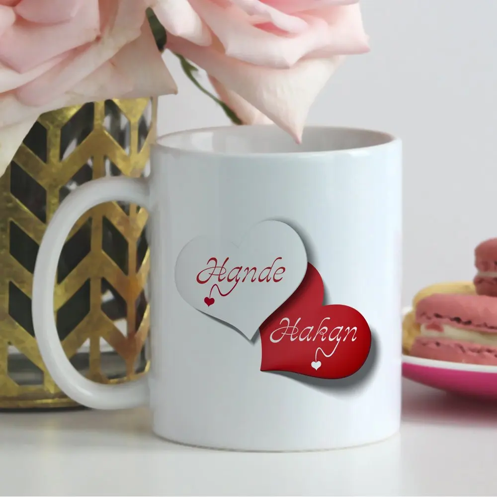 

Personalized Valentine's Day Design White Mug Cup-26