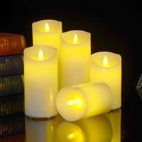 flameless led candles tealight rechargeable battery power shaking swing candle light for festival celebration or couple gifts