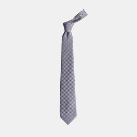 

Pink Flower Pattern Gray Tie 67826063