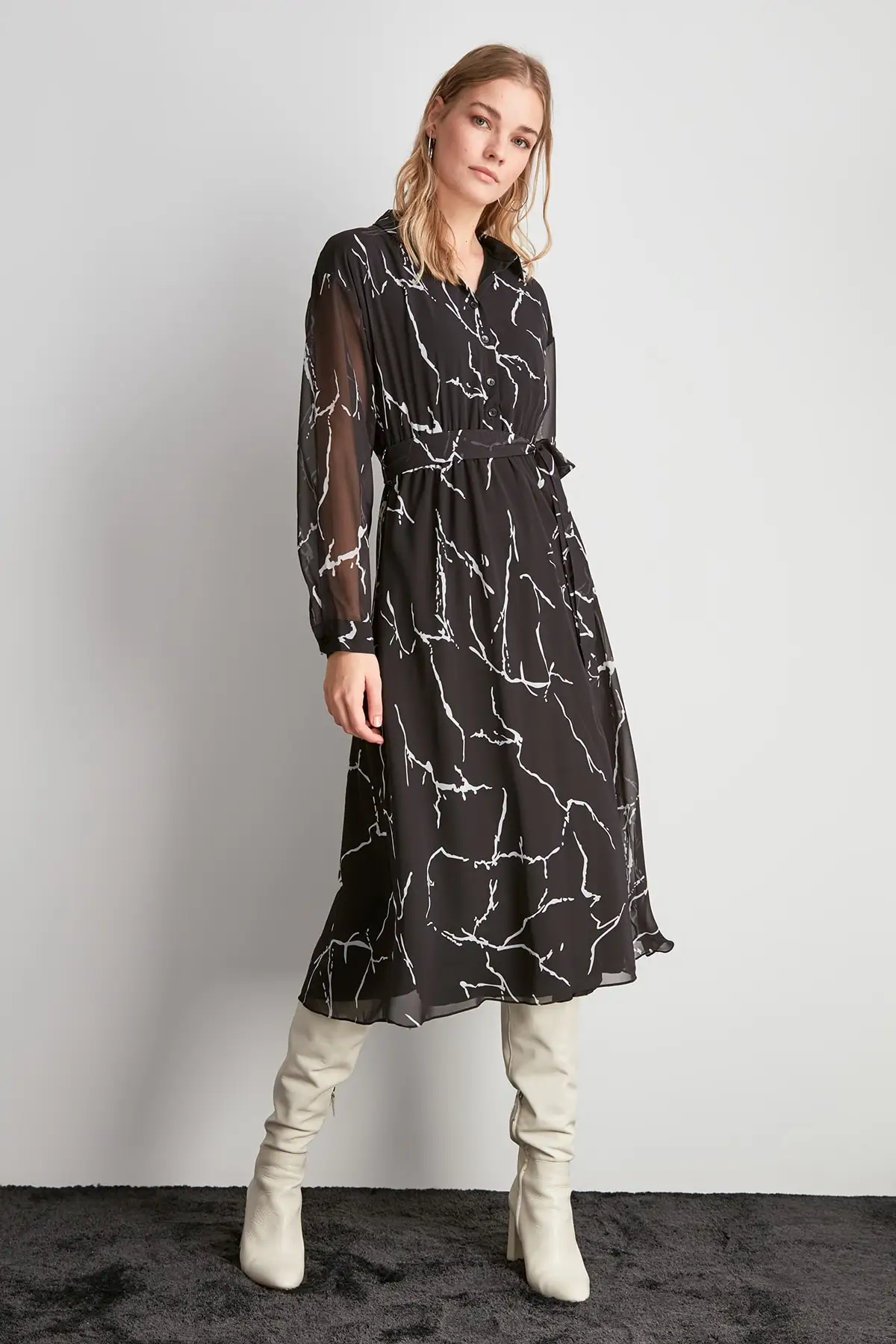 Trendyol платье с рисунком TWOAW20EL2140|Женские платья| |
