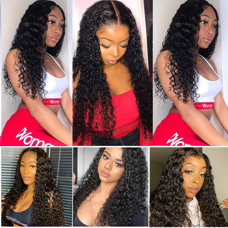 

QING SI Hair 9A Brazilian Human Remy Hair Bundles Water Wave Hair Wet and Wavy Hair Extension 3 Bundles Total About 300g