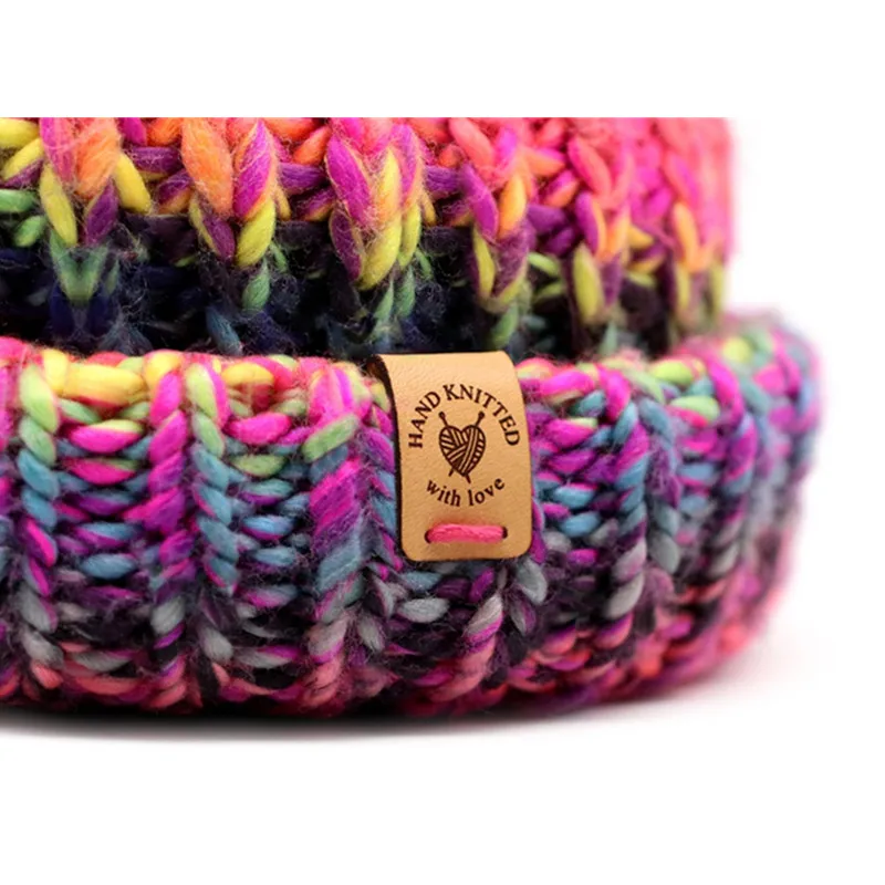 50 шт. Персонализированные Бирки Для шитья кожи одежды трикотажные бирки