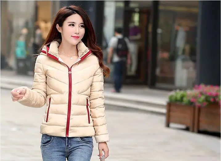 2019 nouveau hiver femmes coton veste courte femme automne vêtement d'extérieur de mode filles remborré Slim A cap|Женские парки| |