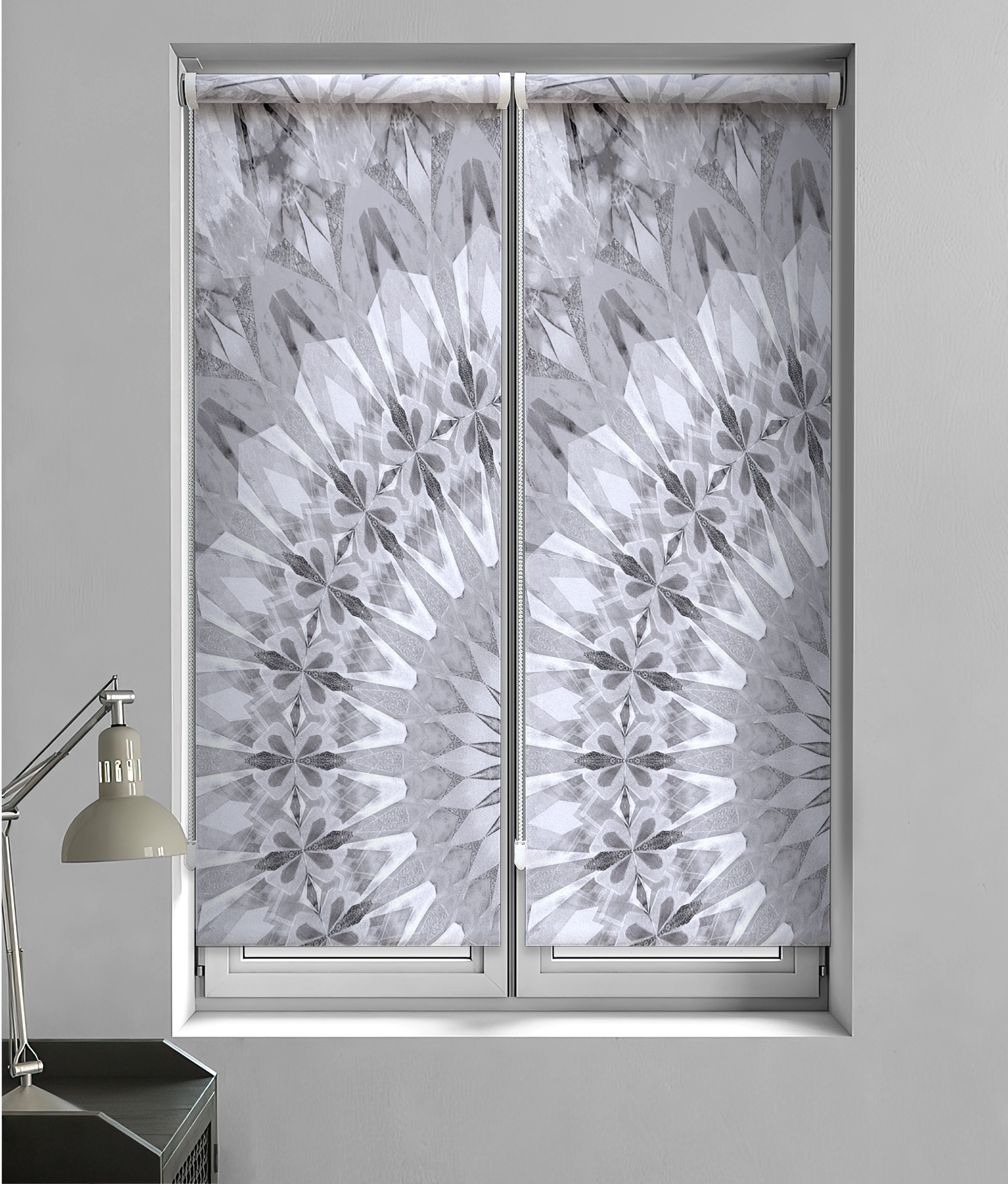 Roll blind soleggiato from memotex with curtain rod | Curtain