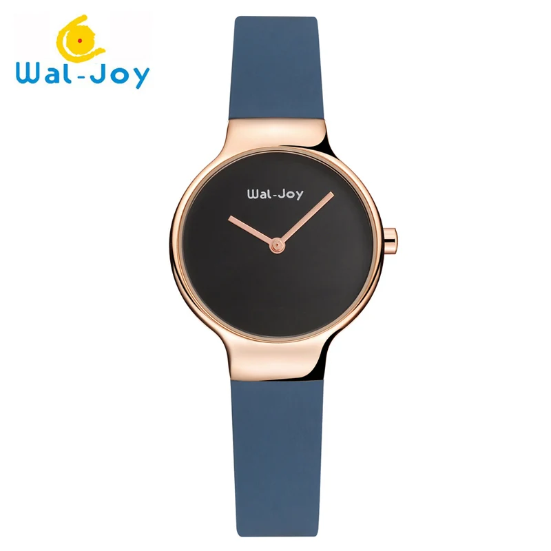 WJ-9008 Wal-Joy, изысканные минималистичные кварцевые наручные часы, силиконовый ремешок, часы для женщин, повседневный простой браслет, наручные часы, платье