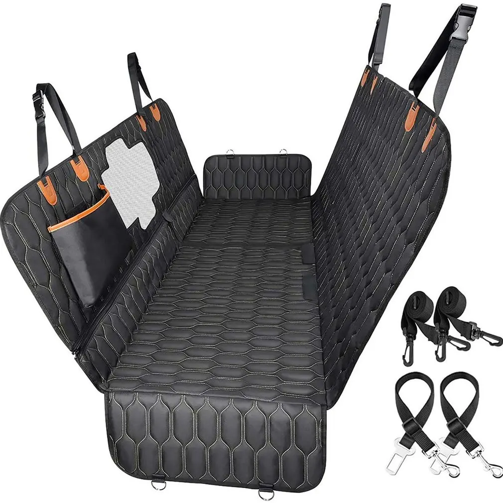 

Dog Car Seat Cover Durable Non-slip Dog Seat Cover Open Net Pocket Dirty-proof And Waterproof Pet Dog Mat
