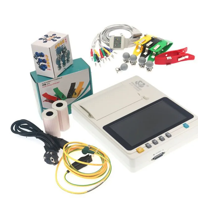 Новый стиль YKD ECG-6060P портативный ЭКГ машина электрокардиограф 6 каналов |