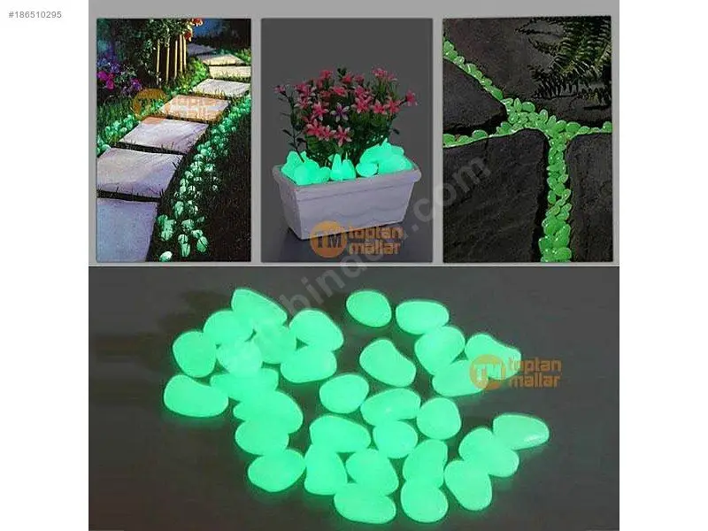 20 шт зеленый садовые камни светится в темноте скалы дорожки для садовая дорожка