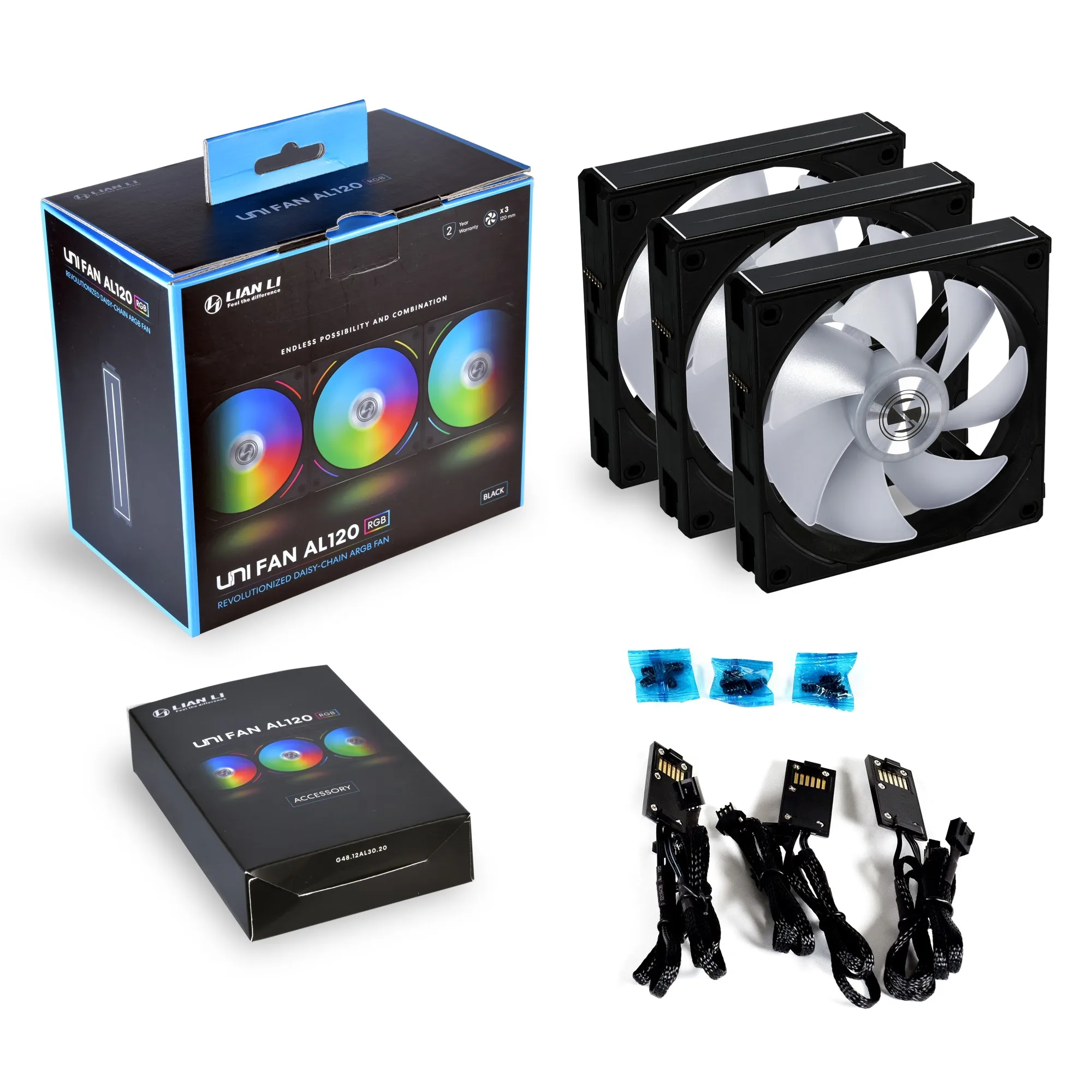 Вентилятор Lian-Li UNI AL120 RGB черный 3x12 см с контроллером |
