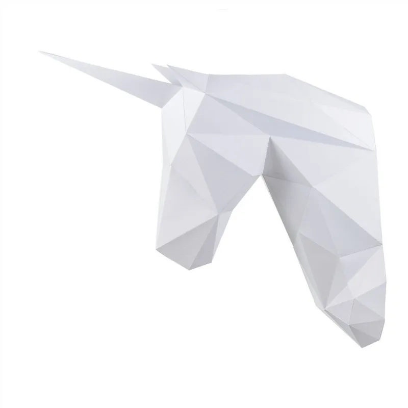 3D-конструктор трофейная голова &quotЕдинорог Снежок&quot | Игрушки и хобби