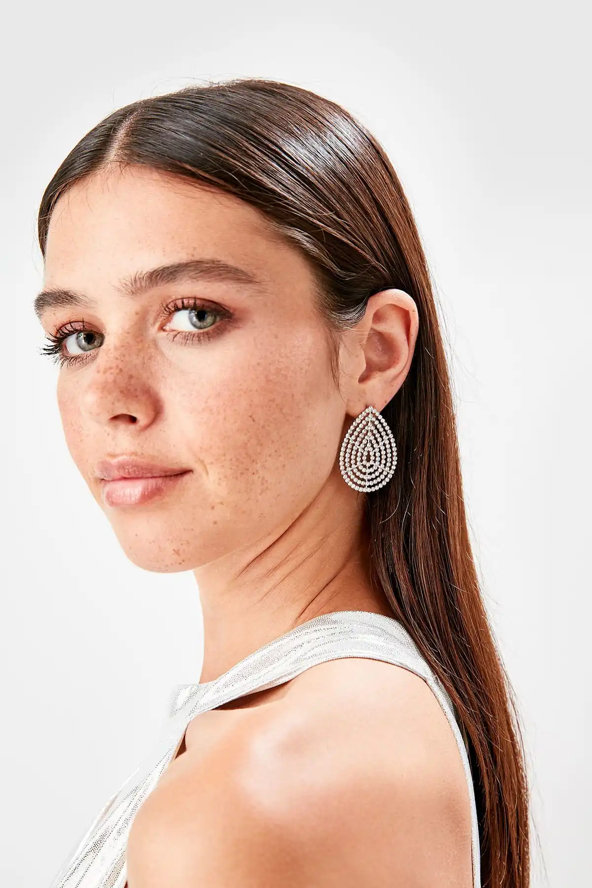 Trendyol серьги в форме кубического циркония TPRSS19KP0024|Аксессуары для очков| |