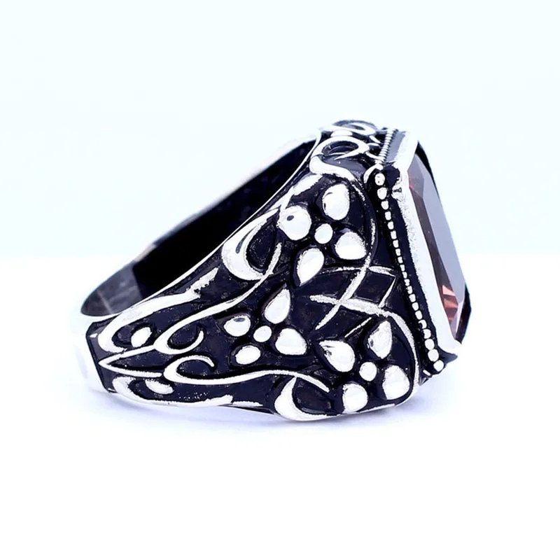 

Handmade Sultanite Man Silver Ring,Sultanite Rectangular Silver Men Ring,Silver Man Ring,925 Sterling Silver Ring,color changing