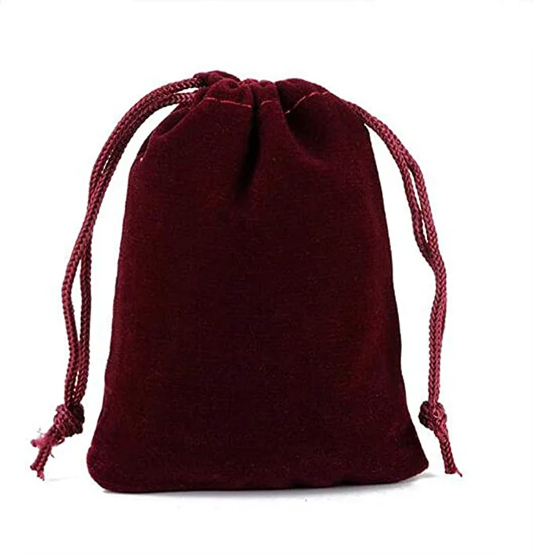 

SheepSew 20 Pcs Solid Color Velvet Drawstring Bags for Jewelry Party Favor Gift Velvet Bags Wedding Favors, Candy Bags,3.6"x4.7"