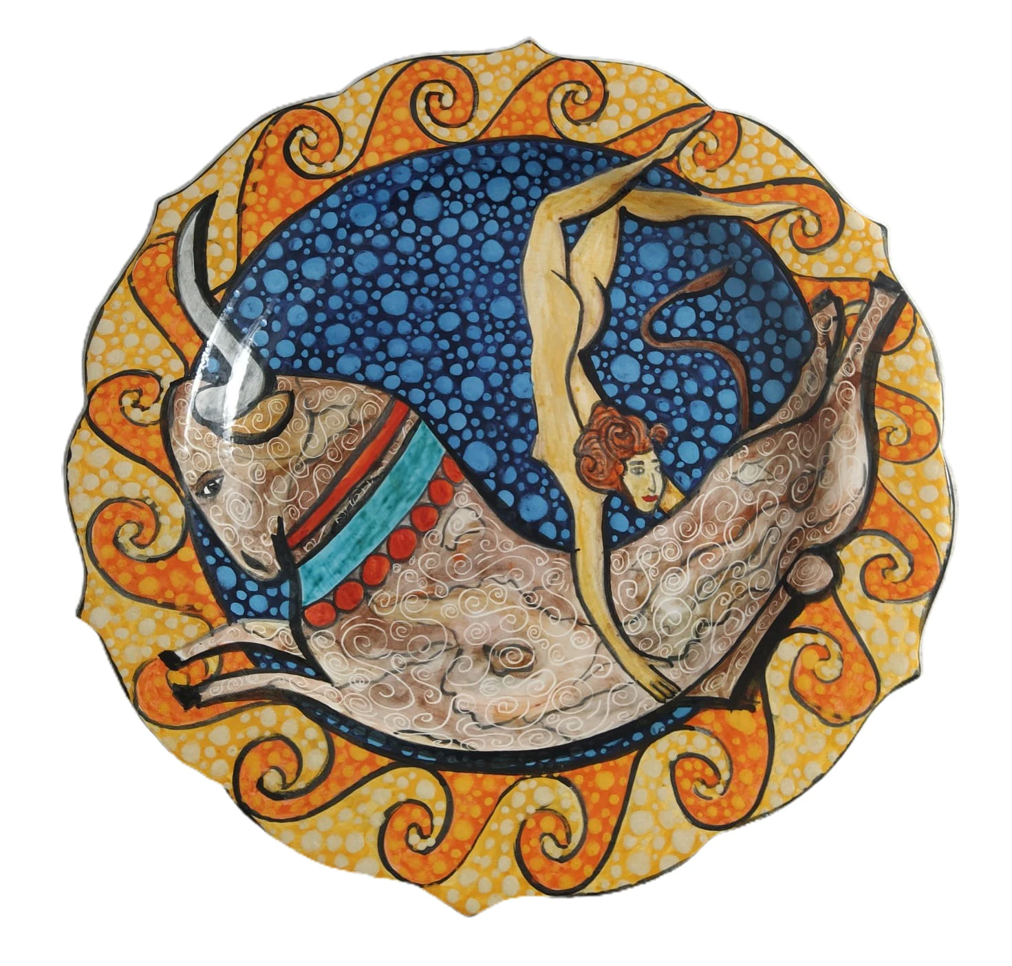 

Finecraft Handmade 100% Original and Original Design Ceramic, Tile Decorative Plate and Box Es-652