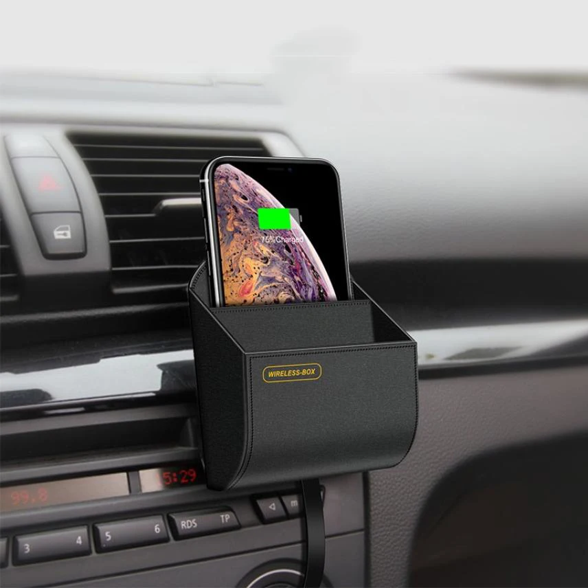 Беспроводное автомобильное зарядное устройство 10 Вт Qi подставка для быстрой