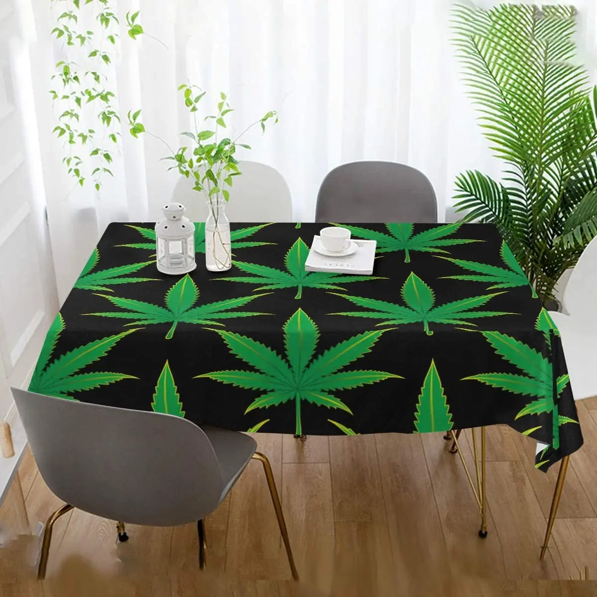 Психоделическая зеленая трава лист Винтажные Цветы Лаванда Прованс фиолетовый