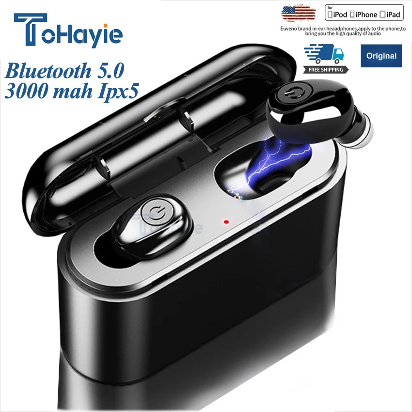 X8 TWS настоящие беспроводные наушники вкладыши 5D стерео Bluetooth мини