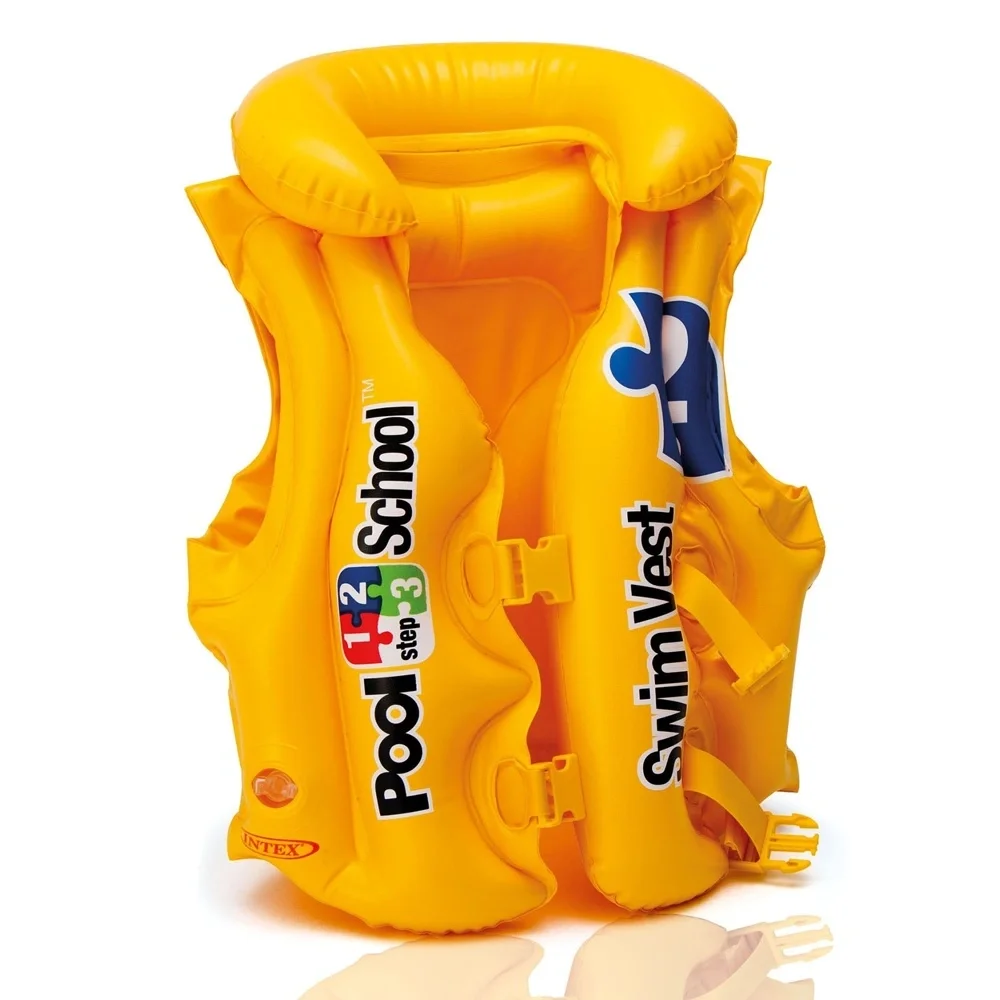 Inflatable Floatation Life Jacket Light Buoy Baby Swimming Vest Infant Swim Circle Toddler Newborn Float Trainer Ring baby toys | Спорт и