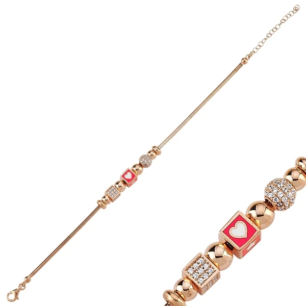 

Серебряный 925 пробы циркония кубического циркония и кабошонов движущиеся и подвеска в виде сердца и звезды браслет