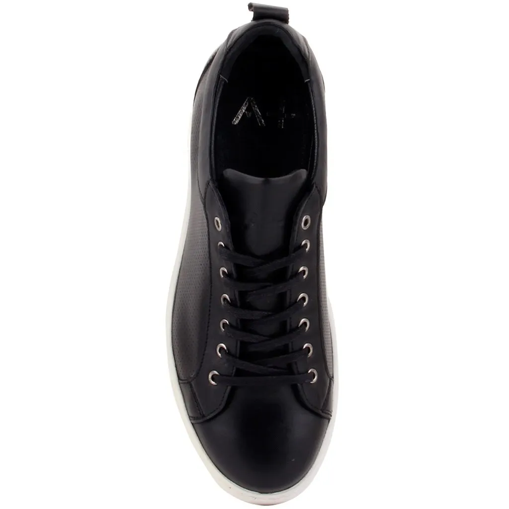 

Sail-Lakers Black Leather Men 'S Casual Shoes
