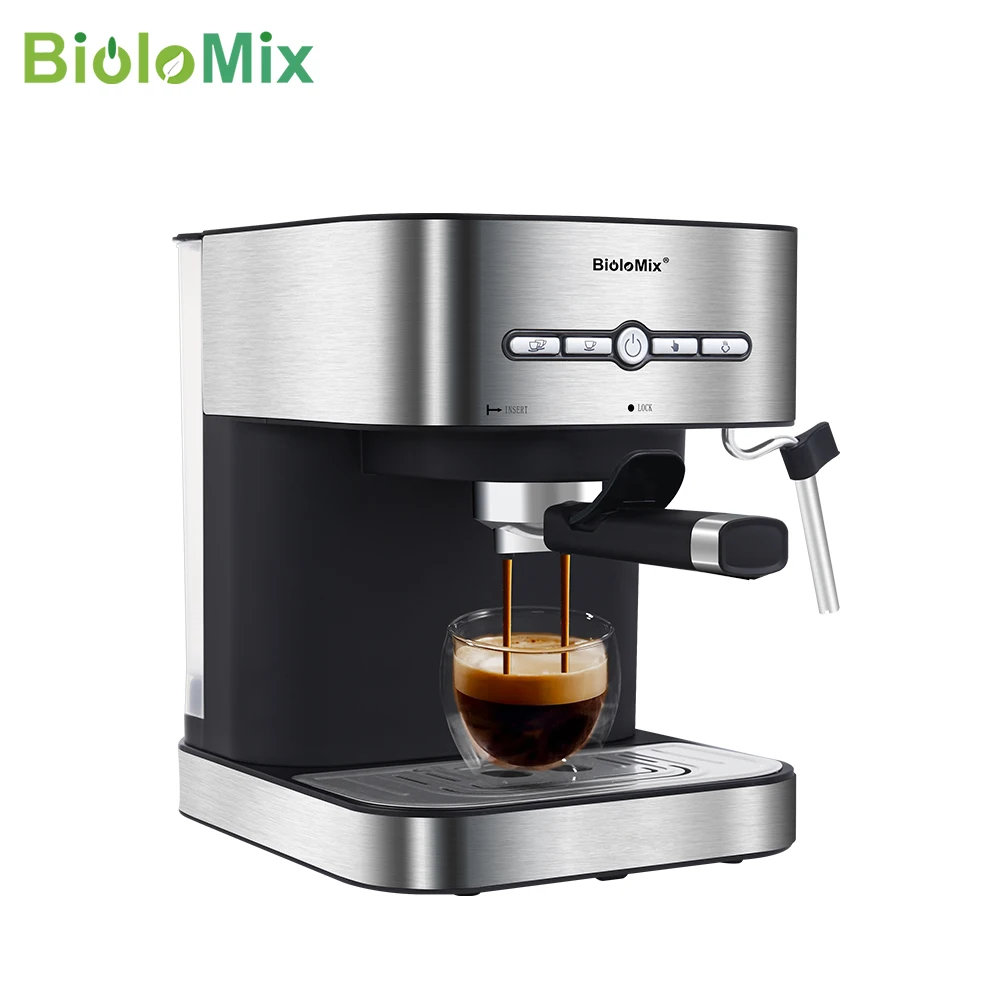 Кофе-машина BioloMix полуавтоматическая 20 бар 1050 Вт капучино | Бытовая техника