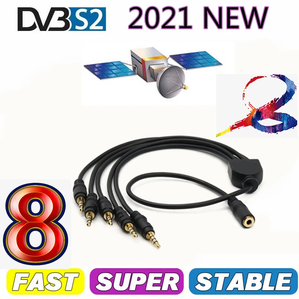 

DVB S2 AV line Europe 8-port HD DVB-S2 supporta GTmedia IPS2 X800 X800S V7 V8 NOVA 8-wire
