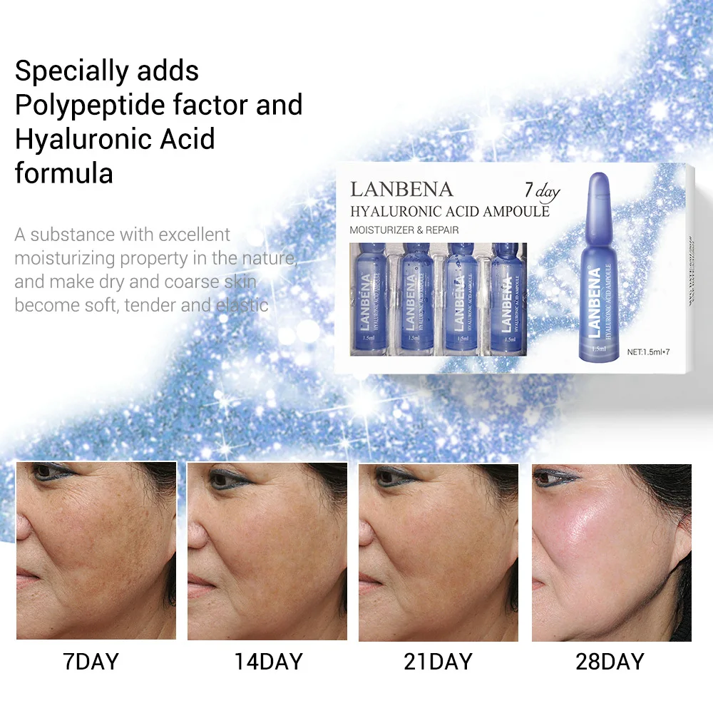 Крем для лица ампулы сыворотка против морщин отбеливающая эссенция гиалуроновая