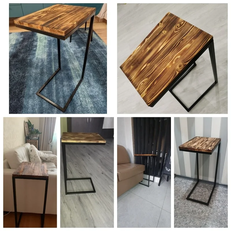 Прикроватный столик Loft прикроватная тумба стол для ноутбука спальни и гостиной