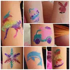 Набор для создания блестящих татуировок, Детский Набор для творчества, Блестящие Татуировки