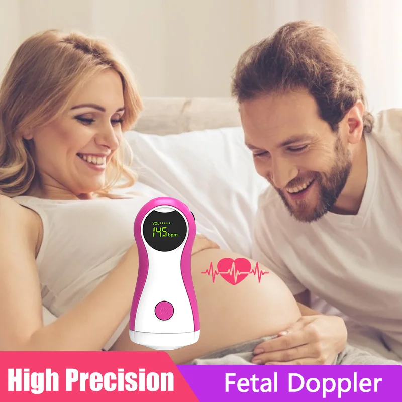 

Baby Ultrasound Doppler Fetal Heart Rate Monitor Pregnant Women Home Sonar Doppler Portable Fetus Heartbeat Stethoscope Detector