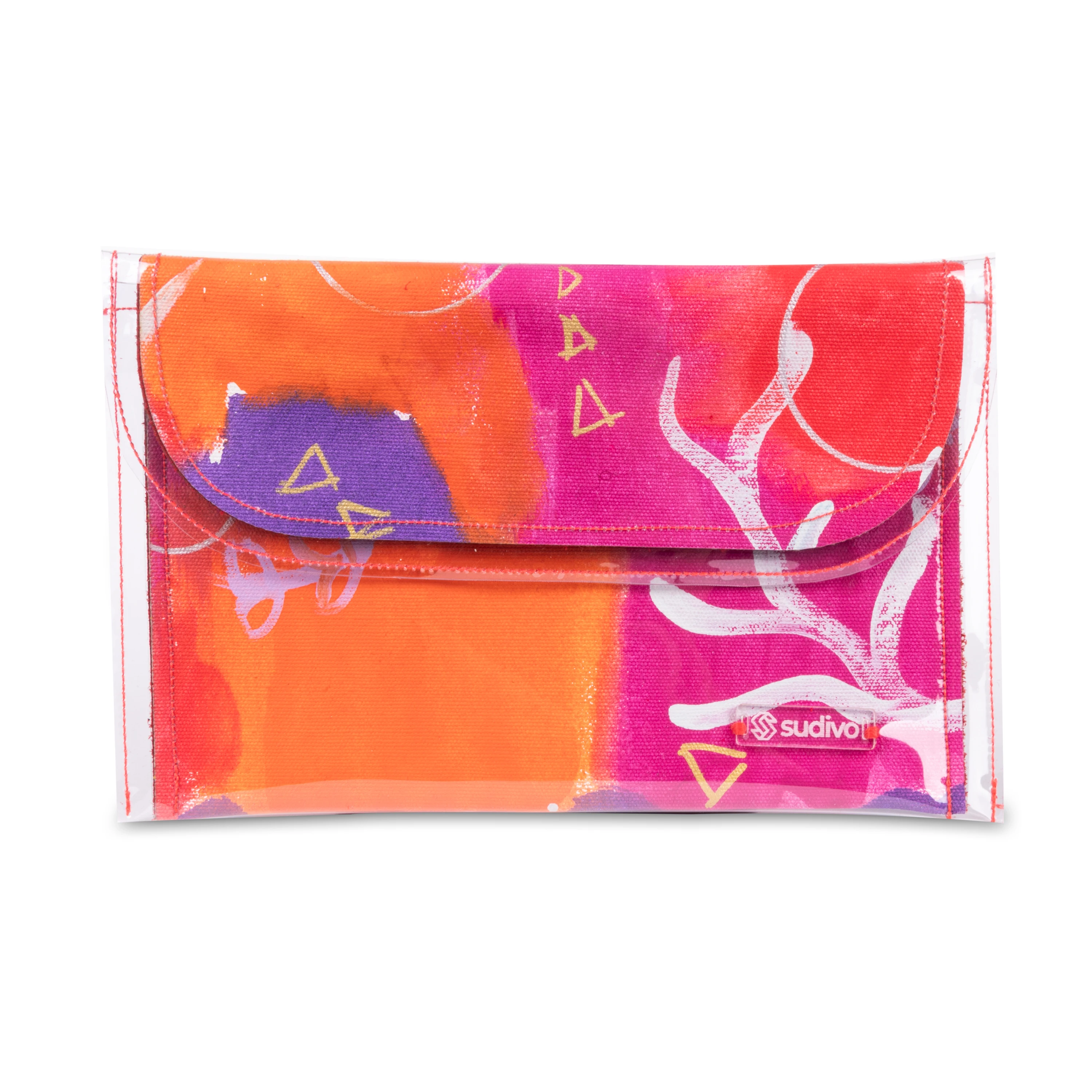

Sudivo Painted Clutch Bag, Handmade Clutch Bag, Wearable Art, Custom Clutch, Multicolored Bags, Colorful Clutch Bag, Red Clutch