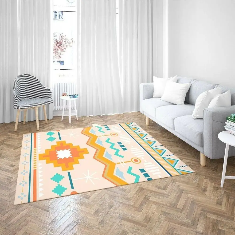 

Geometric Patterned 7 Patterned Carpet ,Non Slip Floor Carpet,Teen's Carpet,Turkish Rug