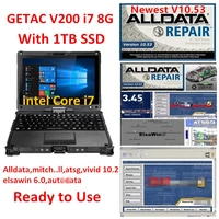 high quality used laptop computer for getac v200 i7 8g tablet pc can work for alldata auto repair software mb diagnostic tool