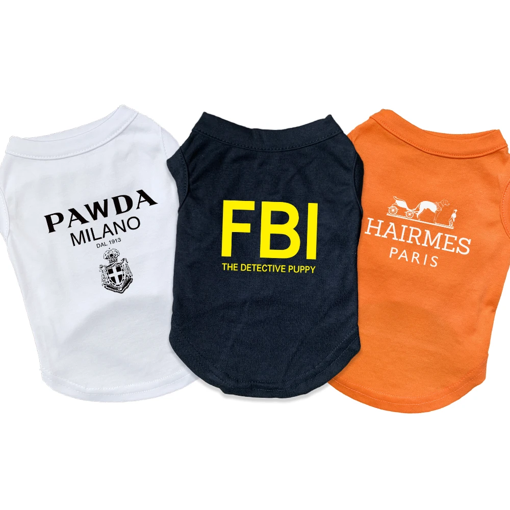 

Жилет для собак Pawda FBI Hairmes, 3 шт., летняя дышащая одежда для щенков маленького и среднего размера, чихуахуа, Йорка, французского бульдога, каче...