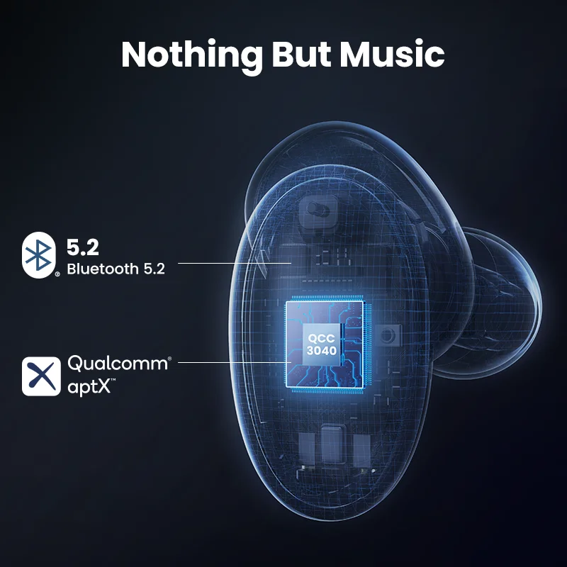 Беспроводные наушники UGREEN HiTune X5 TWS Bluetooth 5 2 aptX чип Qualcomm 70ms с низкой задержкой