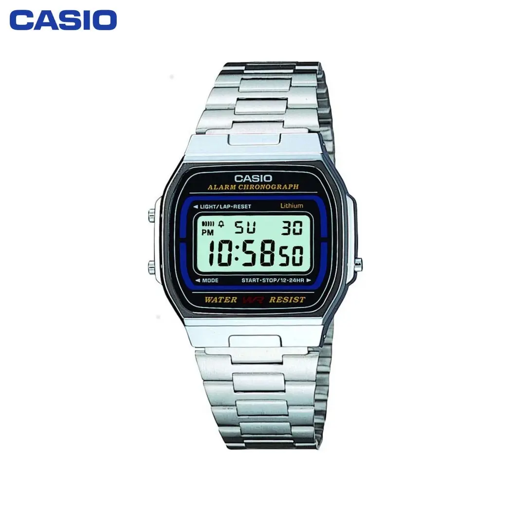 Наручные часы Casio A 164WA 1 мужские электронные на браслете|Кварцевые часы| |