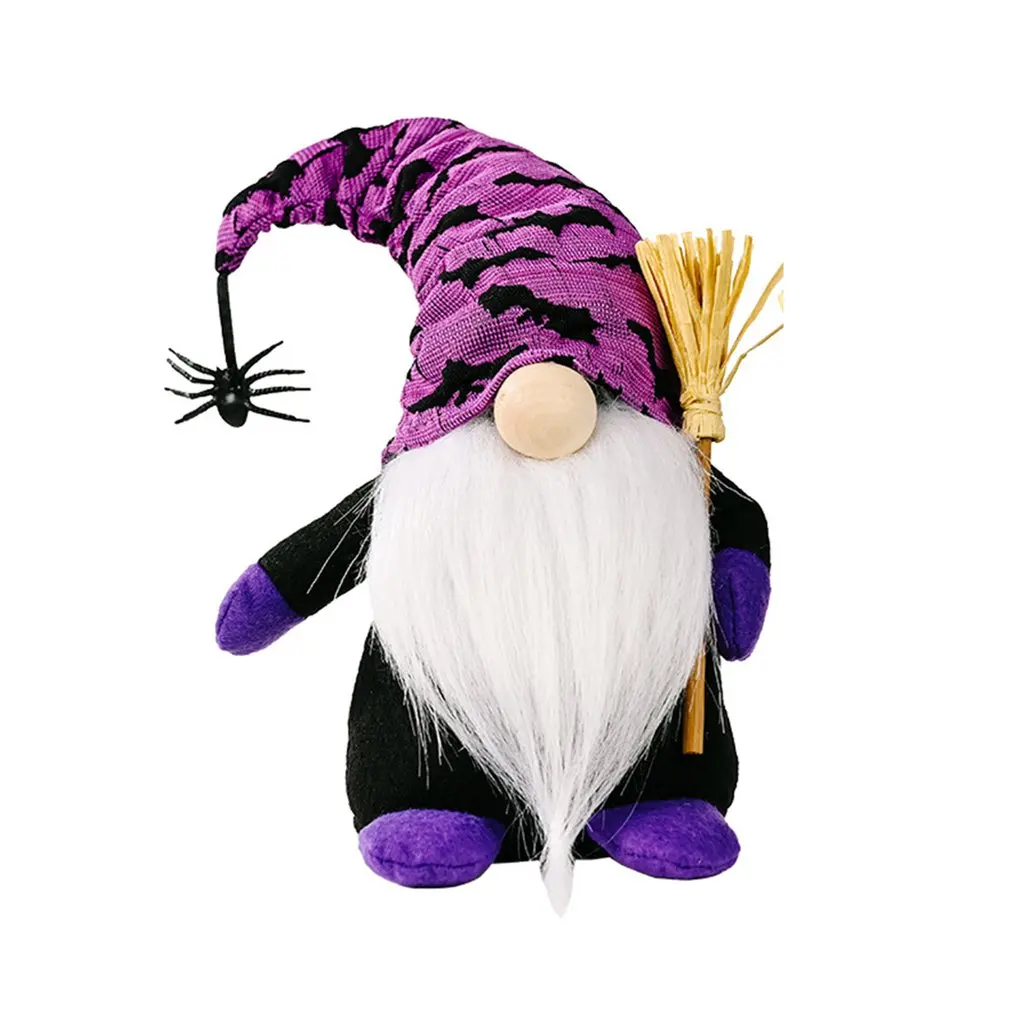 

Halloween Gnome Wizard Spider Swedish Tomte Nisse Plush Handmade Farmhouse Kitchen Tiered Tray Decoration wholesales