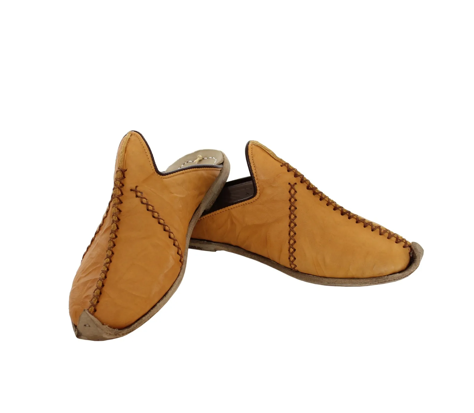 

Leather Handmade Traditional Yemeni Slippers Anadolu Shoes