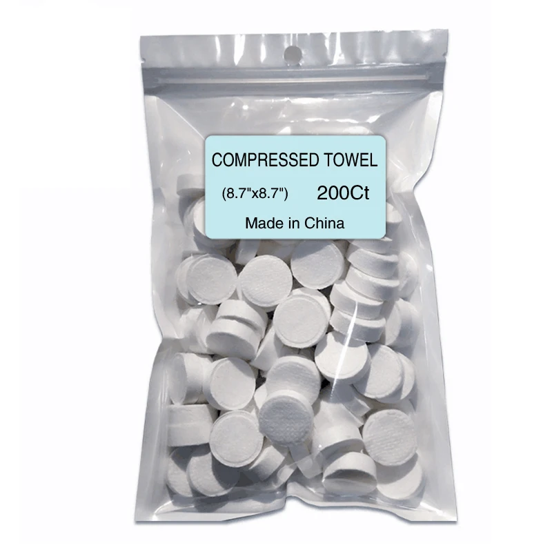 

300pcs Travel Portable Towel Camping Coin Tissue Degradable Cotton Surface Cleaning Beauty Towel