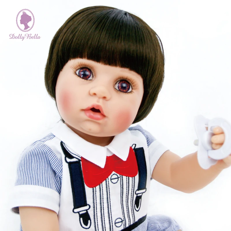 55 см полностью силиконовая голова конечности реалистичные Reborn Baby лучшая