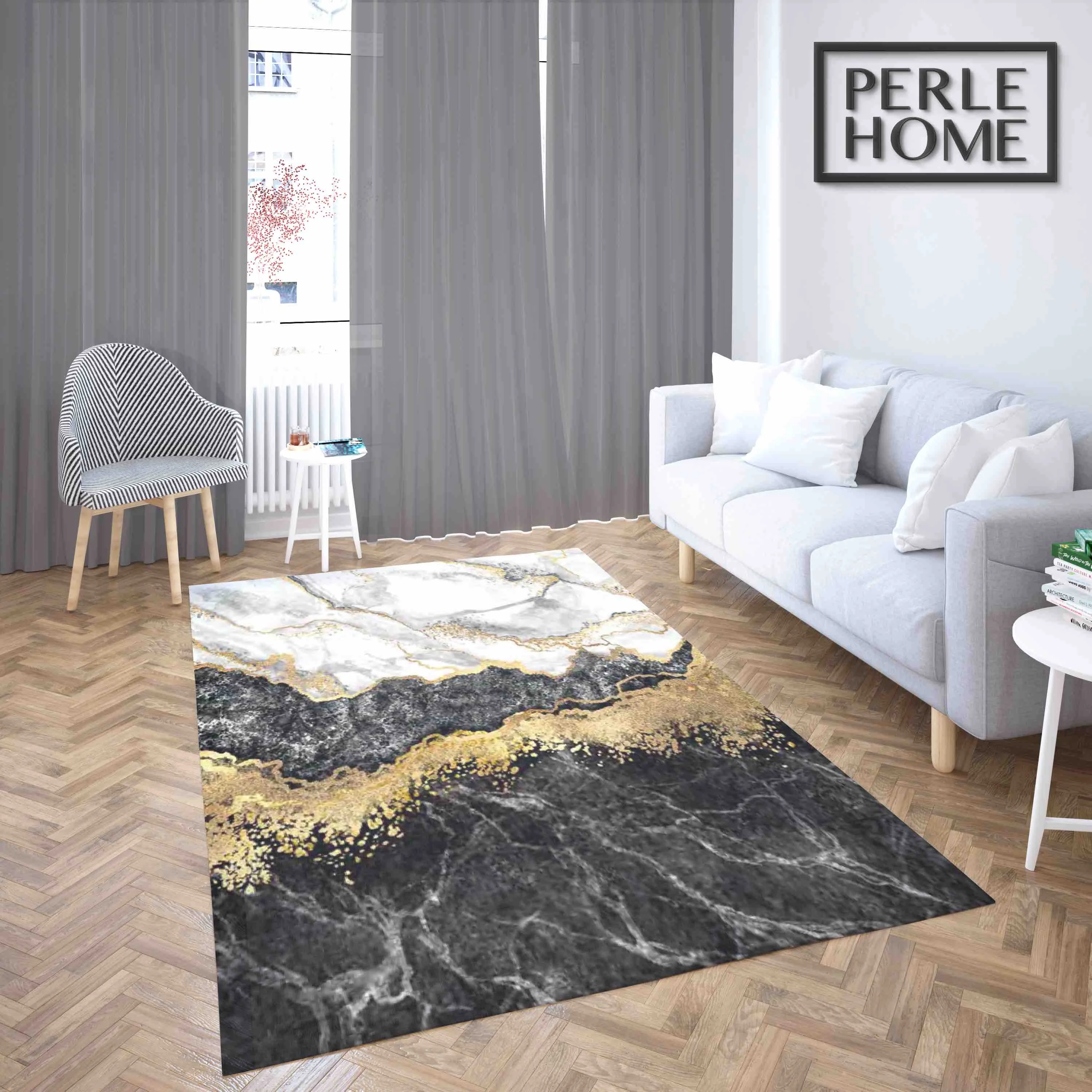 

Favolli Anti-slip Carpet Indoor Printed Decoration Area Rugs Living Room Bedroom Bedside Bay Window Sofa Floor Decor Mat