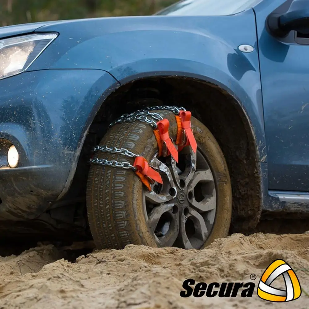 Комплект браслетов противоскольжения Secura 4WD (6шт) для автомобилей массой до