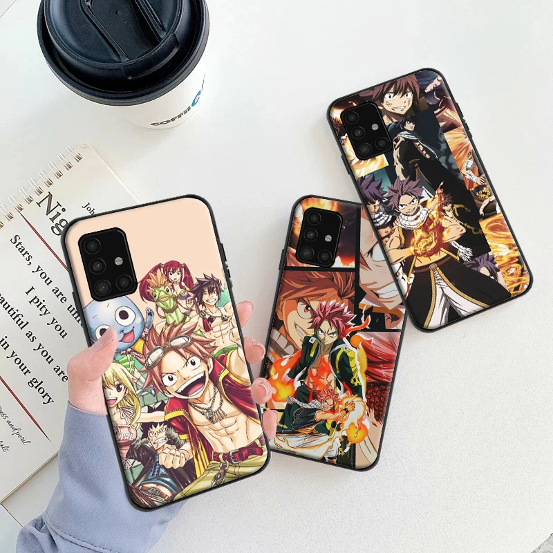 

FAIRY TAIL Phone Case For Samsung Galaxy A51 A71 A52 A72 4G 5G For A51 A71 A52 A72 Funda Coque Carcasa Cases Back Cover
